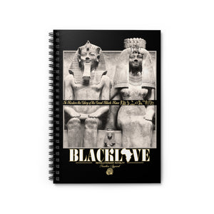 Black Love Spiral Notebook - Ruled Line