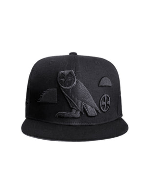 KEMET ALL BLACK SNAPBACK HAT