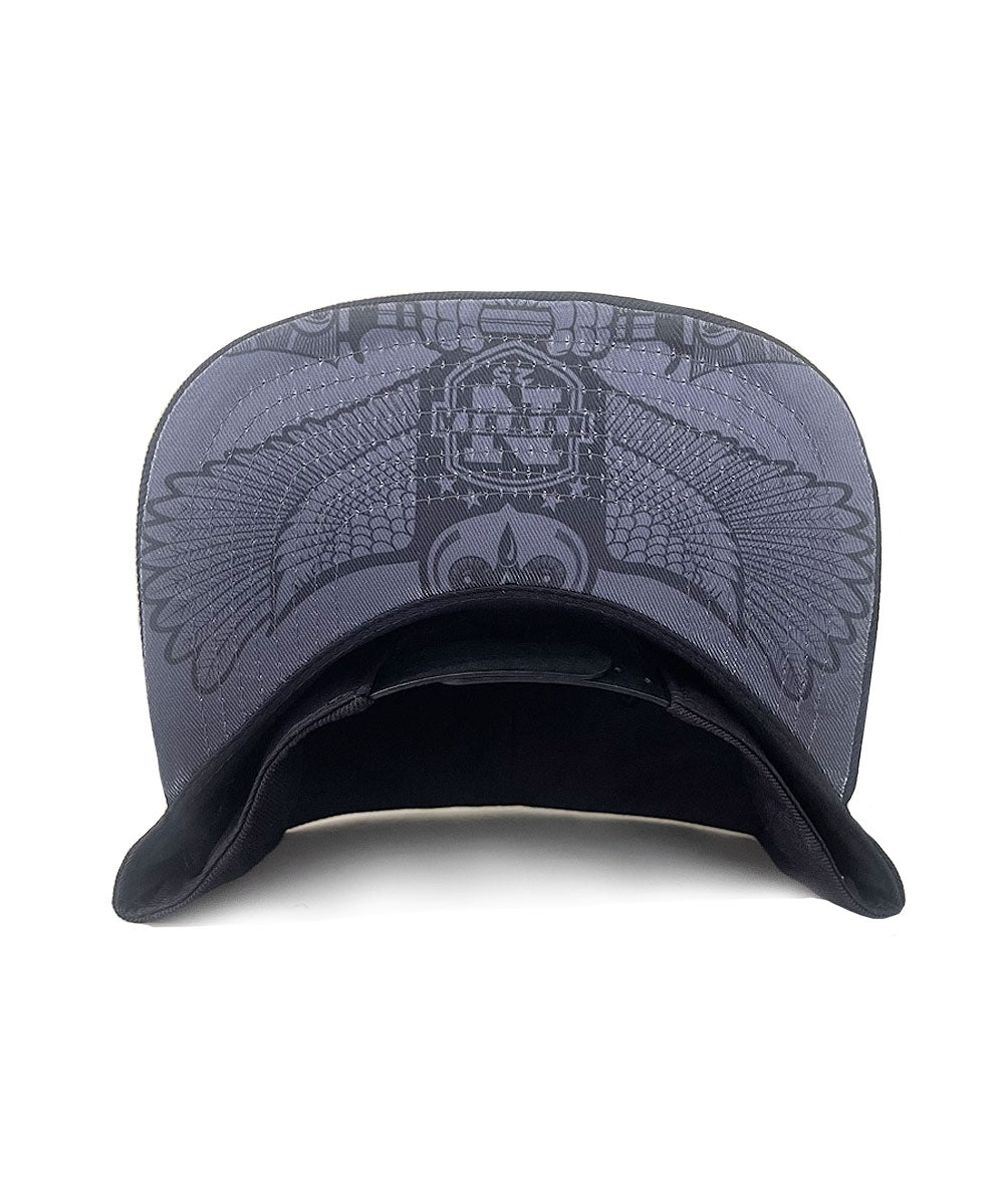 KEMET ALL BLACK SNAPBACK HAT