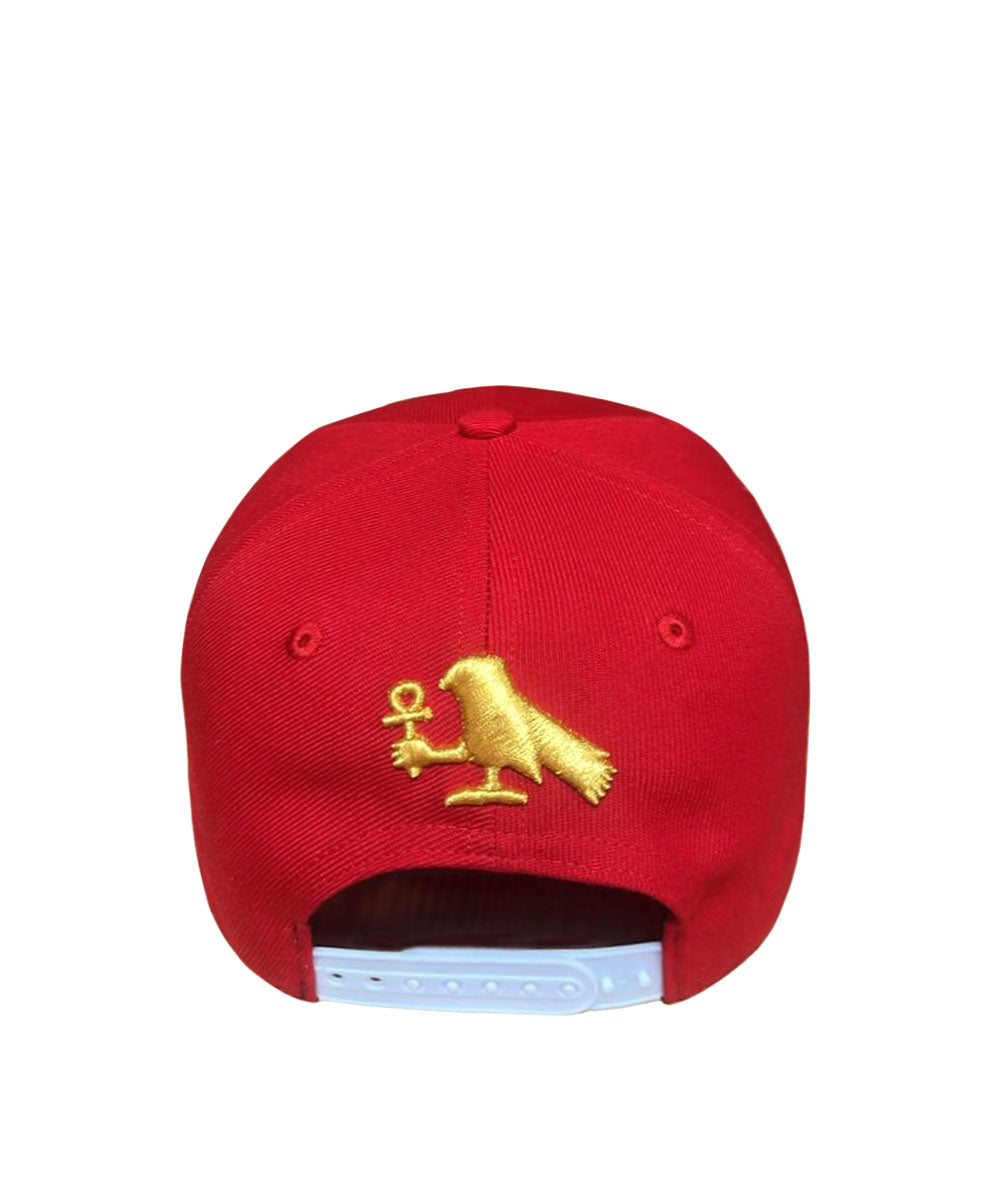 NU ANKH SNAPBACK RED