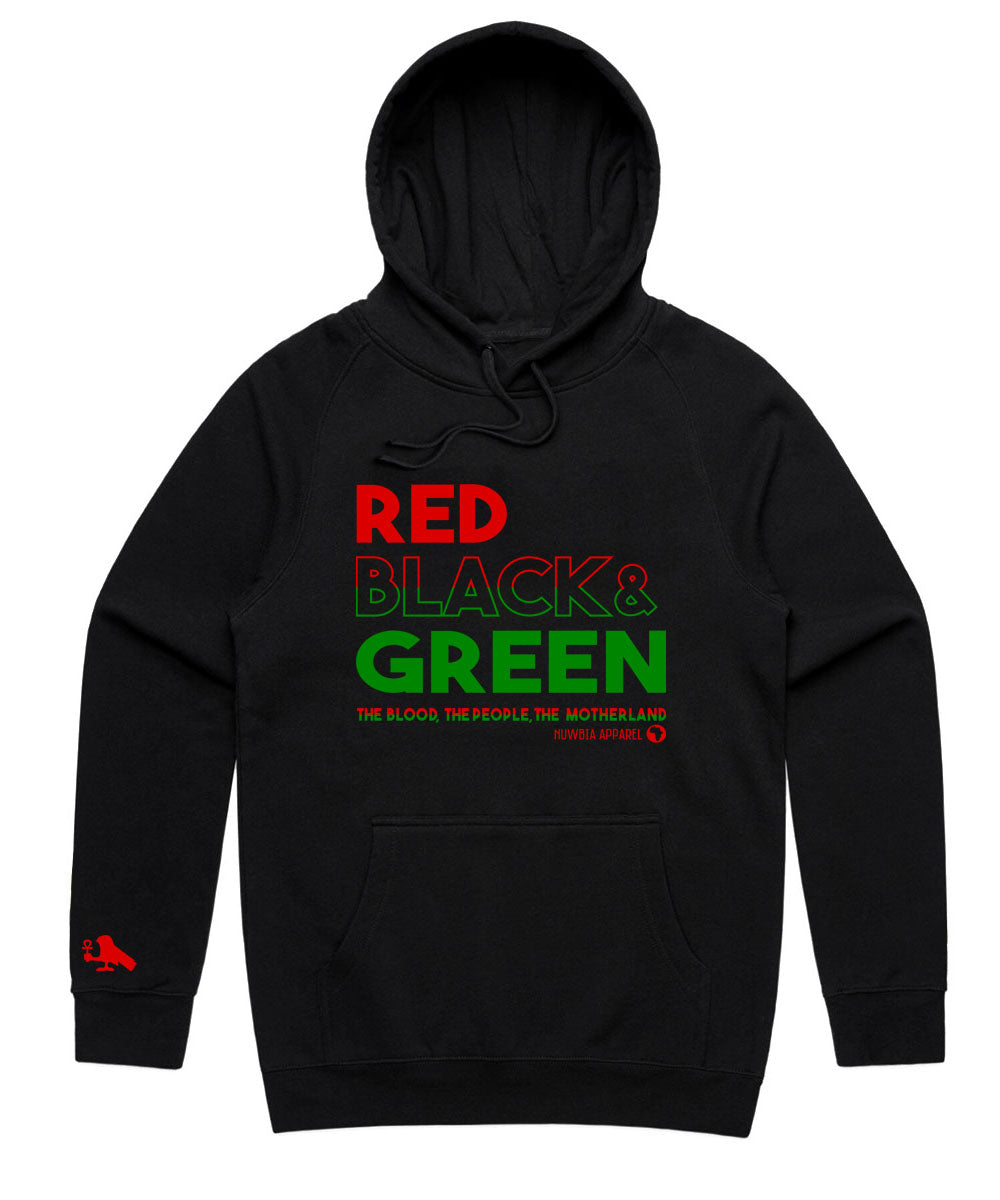 RBG RED, BLACK & GREEN HOODIE